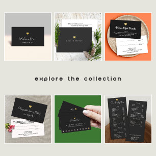 Simple Elegant Gold Heart Gift Certificate