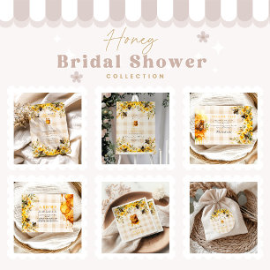  Rustic Sunflower She Found Her Honey Recipe Enclosure Card