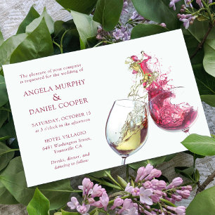 Elegant Red and White Wine Dance Wedding Classic Round Sticker