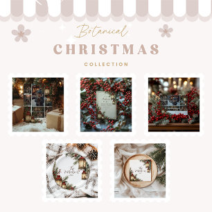 Photo Rustic Lantern Christmas Party Holiday Card