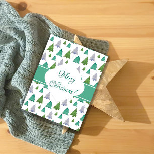 Personalized Christmas Tree Watercolor Art Wrapping Paper