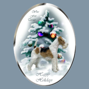 Wire Fox Terrier Christmas Gifts Holiday Card
