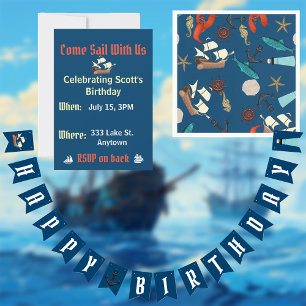Nautical Birthday Invitation