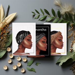 Invitation de Black Woman Birthday Party Foil