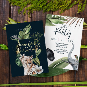 Wild Safari Jungle Leopard Patterned  Wrapping Paper