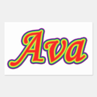 Ava Name Stickers, Ava Name Custom Sticker Designs