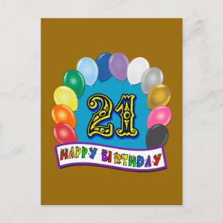 21 Year Old Birthday Cards, Photocards, Invitations & More