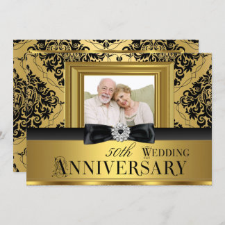 50th Wedding  Anniversary  Invitations Announcements 