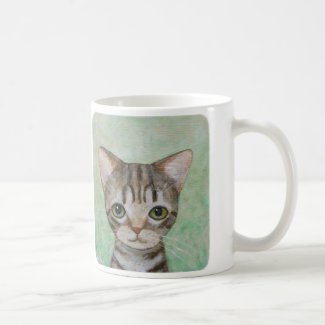 Cat Mug Cute Tabby Cat Kitten Mug Crazy Cat Lady