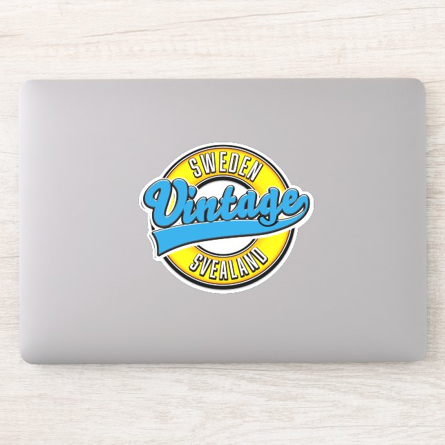 Svealand Sweden Vintage style logo (Computer)