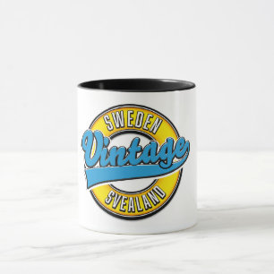 Svealand Sweden Vintage style logo Mug