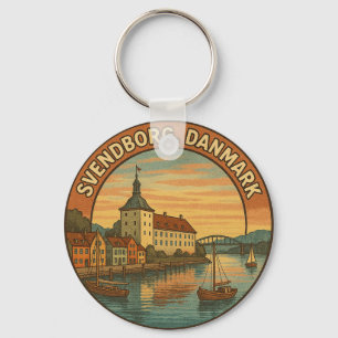 Svendborg Denmark Castle Keychain