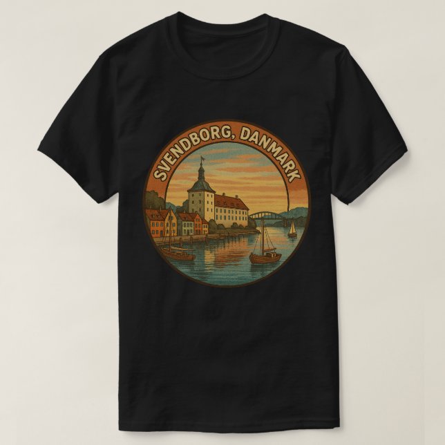 Svendborg Denmark Castle T-Shirt (Design Front)