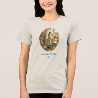 Svenska Flicka - Swedish girl Tri-Blend Shirt