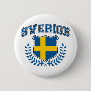 Sverige 2 Inch Round Button