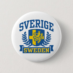Sverige 2 Inch Round Button