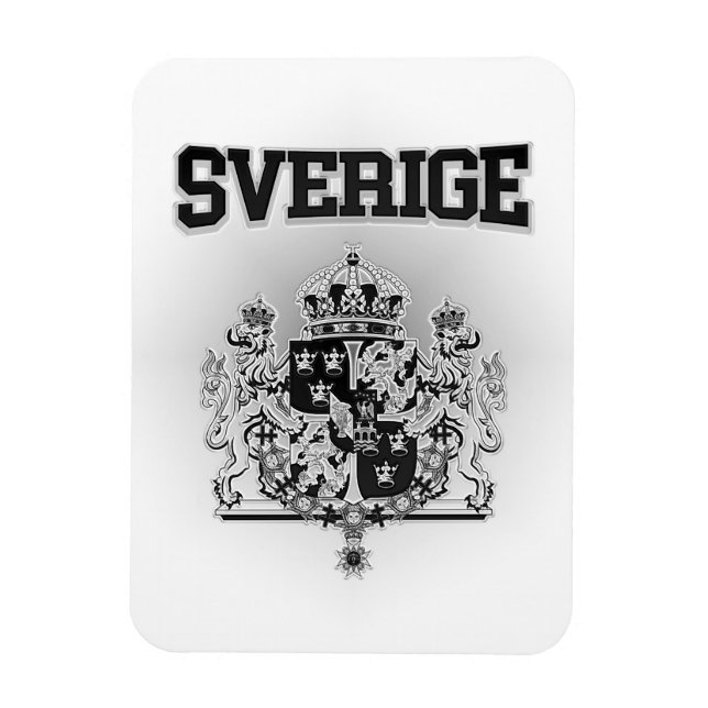 Sverige  Emblem Magnet (Vertical)