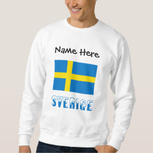 Sverige och Svenska Flagge Personalized Sweatshirt