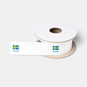 Sverige Svenska Flagga Gift Satin Ribbon