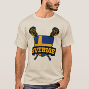Sverige Sweden Lacrosse T-Shirt