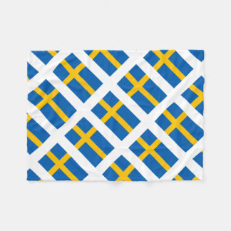 Sverige Sweden Swedish Flag Fleece Blanket