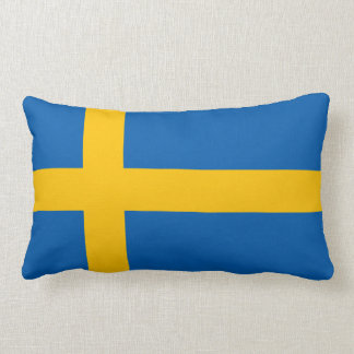 Sverige Sweden Swedish Flag Lumbar Pillow