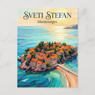 Sveti Stefan Montenegro Postcard