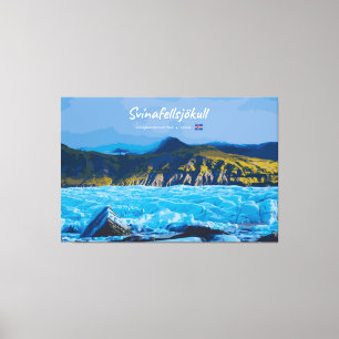 Svínafellsjökull, Iceland - Glacier View Canvas Print