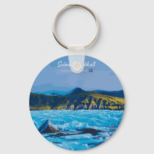 Svínafellsjökull, Iceland - Glacier View Keychain