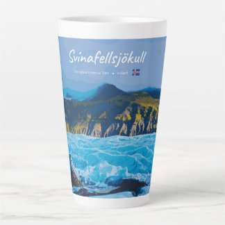 Svínafellsjökull, Iceland -  Glacier View Large Latte Mug