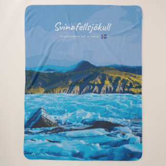 Svínafellsjökull, Iceland -  Glacier View Sherpa Blanket