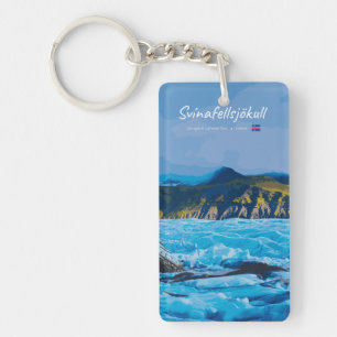 Svínafellsjökull, Iceland - Glacier View Slim Keychain