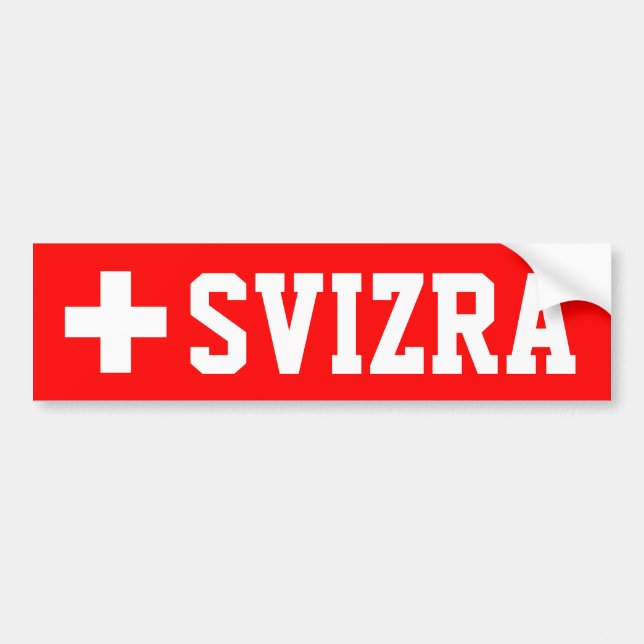Svizra Bumper Sticker (Front)
