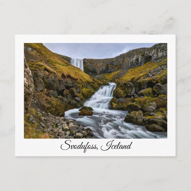 Svodufoss, Iceland souvenir postcard (Front)