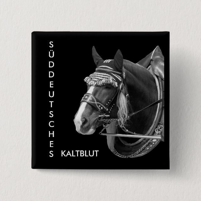 sw3526, SOUTH GERMAN, COLD BLOOD 2 Inch Square Button (Front)