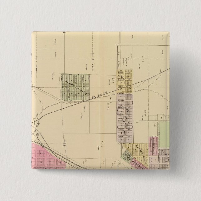 SW Omaha, Nebraska 2 Inch Square Button (Front)