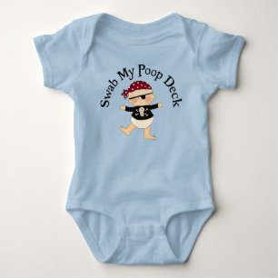 Swab My Poop Deck Baby Bodysuit