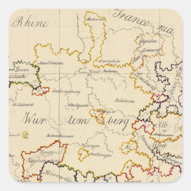 Swabia Square Sticker (Front)