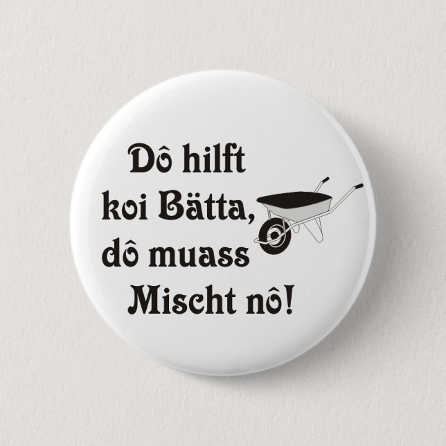 Swabian faith 2 inch round button (Front)