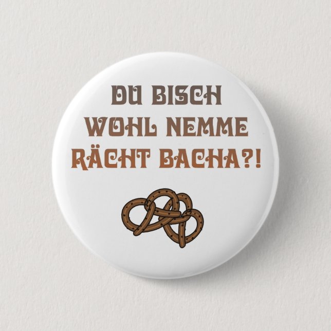 Swabian insult 2 inch round button (Front)
