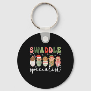 Swaddle Specialist Christmas Nicu Nurse Mother By Keychain