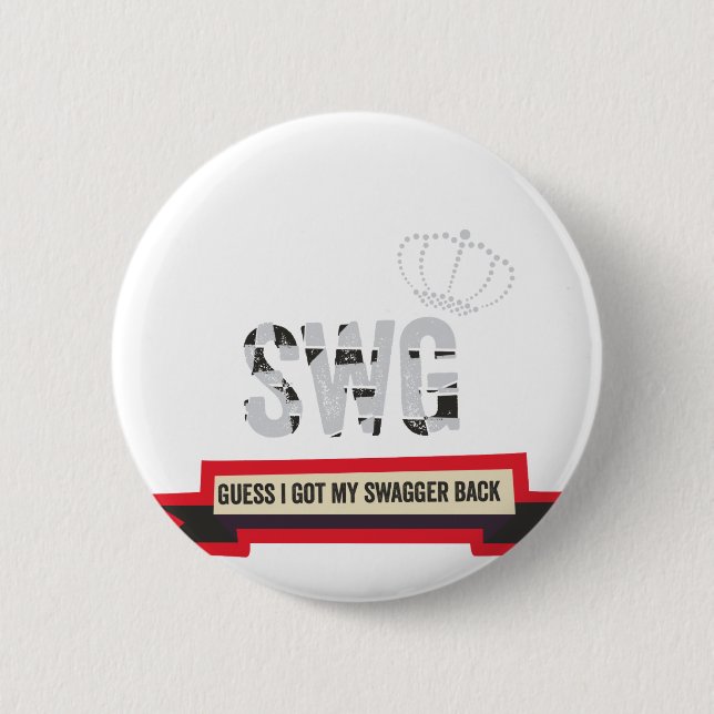 Swag 2 Inch Round Button (Front)