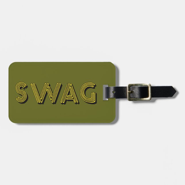 SWAG custom luggage tag (Front Horizontal)