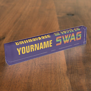 SWAG custom name plate