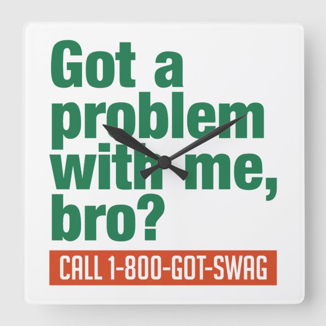 SWAG custom wall clock (Front)