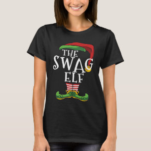 Swag Elf Matching Family Christmas Funny Couples T-Shirt