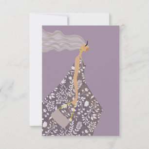 Swag Fashionista Fashion Illustration Art Card