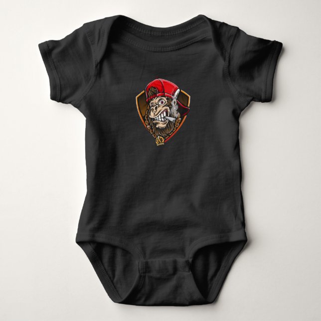 Swag Gorilla Baby Bodysuit (Front)