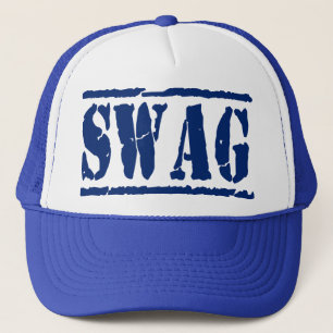 SWAG Mesh Snapback Trucker Hat (blue)