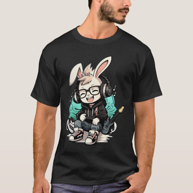 Swag Musical Rabbit girl T-Shirt (Front)
